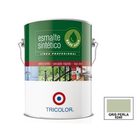 Esmalte sintético 1 galón Profesional gris perla brillante Tricolor