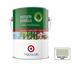 Esmalte sintético 1 galón Profesional gris perla brillante Tricolor