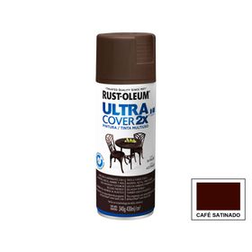 Pintura spray 430 ml Ultra cover 2X café satín Rust-Oleum