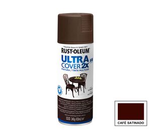 Pintura spray 430 ml Ultra cover 2X café satín Rust-Oleum