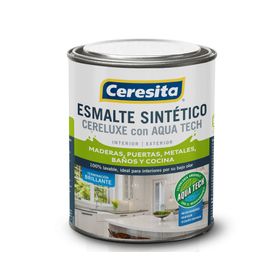 Esmalte sintético 1/4 galón Cereluxe Aqua Tech bermellón brillante Ceresita