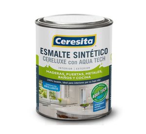 Esmalte sintético 1/4 galón Cereluxe Aqua Tech bermellón brillante Ceresita