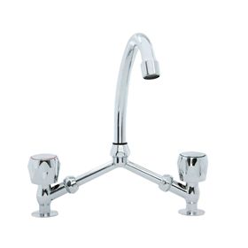 Combinación lavaplatos tipo v azteca cromo Vessanti