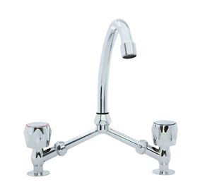 Combinación lavaplatos tipo v azteca cromo Vessanti