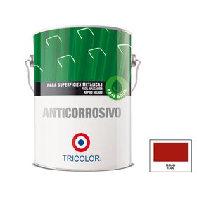 Anticorrosivo al agua 1 galón rojo mate Tricolor