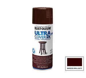 Pintura spray 430 ml Ultra cover 2X marrón brillante Rust-Oleum