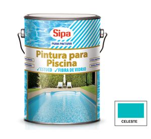 Pintura para piscina 1 galón celeste Sipa
