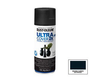 Pintura spray 430 ml Ultra cover 2X negro cañón satín Rust-Oleum