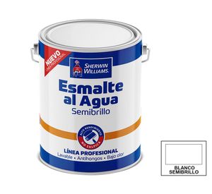 Esmalte al agua 1 galón Profesional blanco semi brillante Sherwin Williams