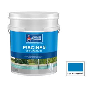 Pintura para piscina azul mediterráneo 1/2 tineta