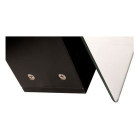 Botiquín 1 puerta bisel negro Vessanti