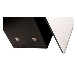 Botiquín 1 puerta bisel negro Vessanti