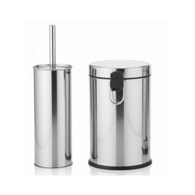 Basurero pedal 5 litros + escobilla WC Cotidiana