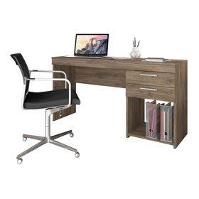 Escritorio 2 cajones Chicago canela Home Mobili