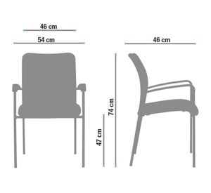 Silla de escritorio Strong negro 5 unidades One Sit