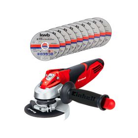 Esmeril angular TE-AG 115/750W DP + 10 discos KWB