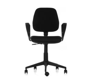 Silla de escritorio Rudy media con brazo negro Contatto