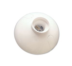 Portalámpara e 27 plafón oval blanco Bticino