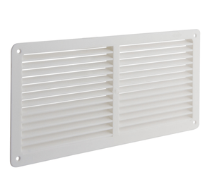 Celosía embutida  30 cm x 13,5 cm blanco Dvp