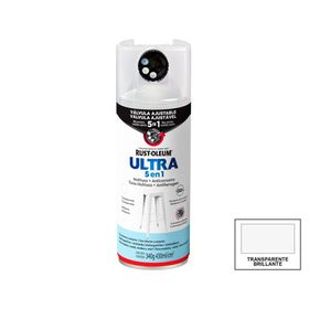 Pintura spray 340 g Ultra 5 en 1 transparente brillante