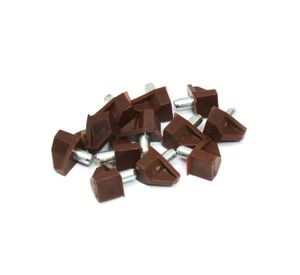 Soporte repisa 1,5 cm móvil café 12 unidades Dvp