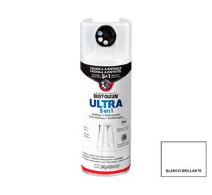 Pintura spray 340 g Ultra 5 en 1 blanco brillante