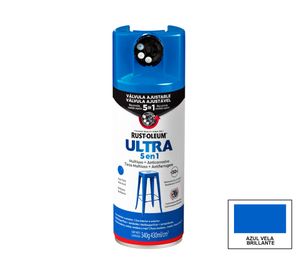 Pintura spray 340 g Ultra 5 en 1 azul vela brillante