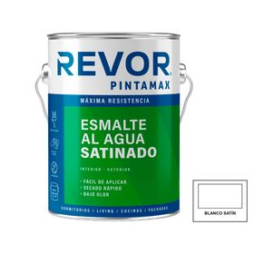 Esmalte al agua blanco Satín 1 gl