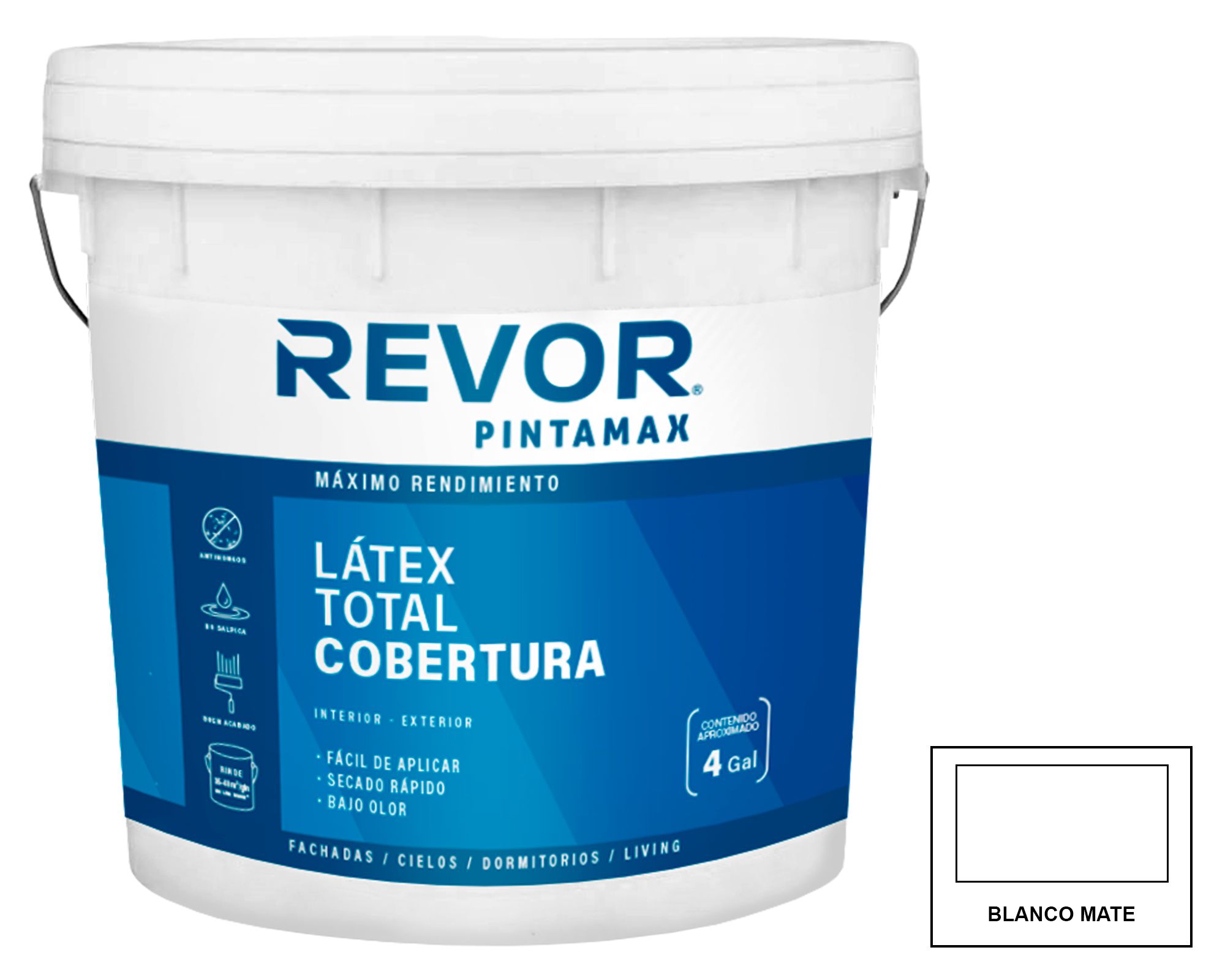 Látex blanco mate 15 lt