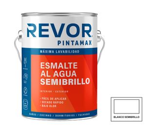 Esmalte al agua blanco semi brillante 1 gl