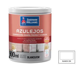 Esmalte al agua para azulejos blanco semi brillante 900 ml
