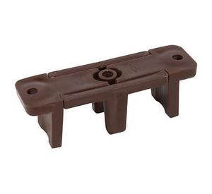 Guía inferior 25 x 75 mm puerta closet café Dvp