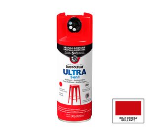 Pintura spray 340 g Ultra 5 en 1 rojo cereza brillante