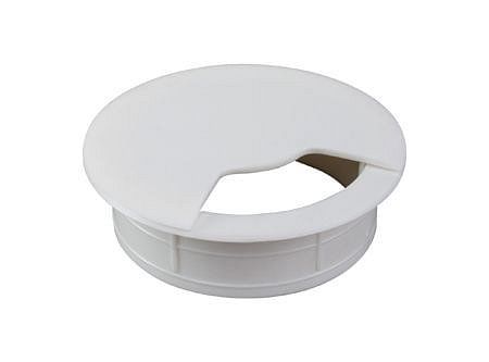 Pasa cable redondo 6 cm blanco Dvp