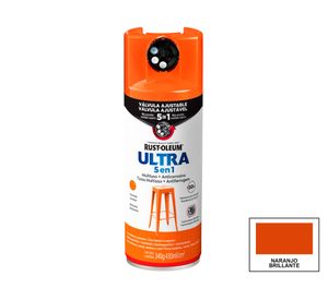 Pintura spray 340 g Ultra 5 en 1 naranjo brillante