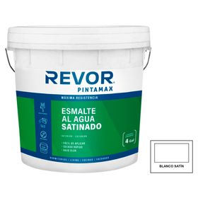 Esmalte al agua blanco satín 15 lt