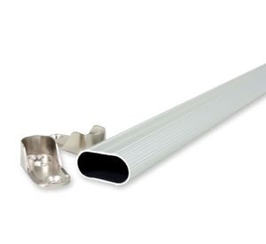 Barra clóset 100 cm económica aluminio Dvp