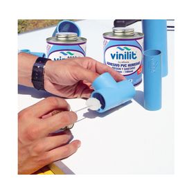 Adhesivo PVC 240 cc humedad con aplicador Vinilit