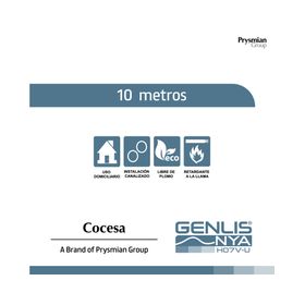 Alambre nya 10m x 2,5mm 750 volts Genlis-eco rojo Cocesa