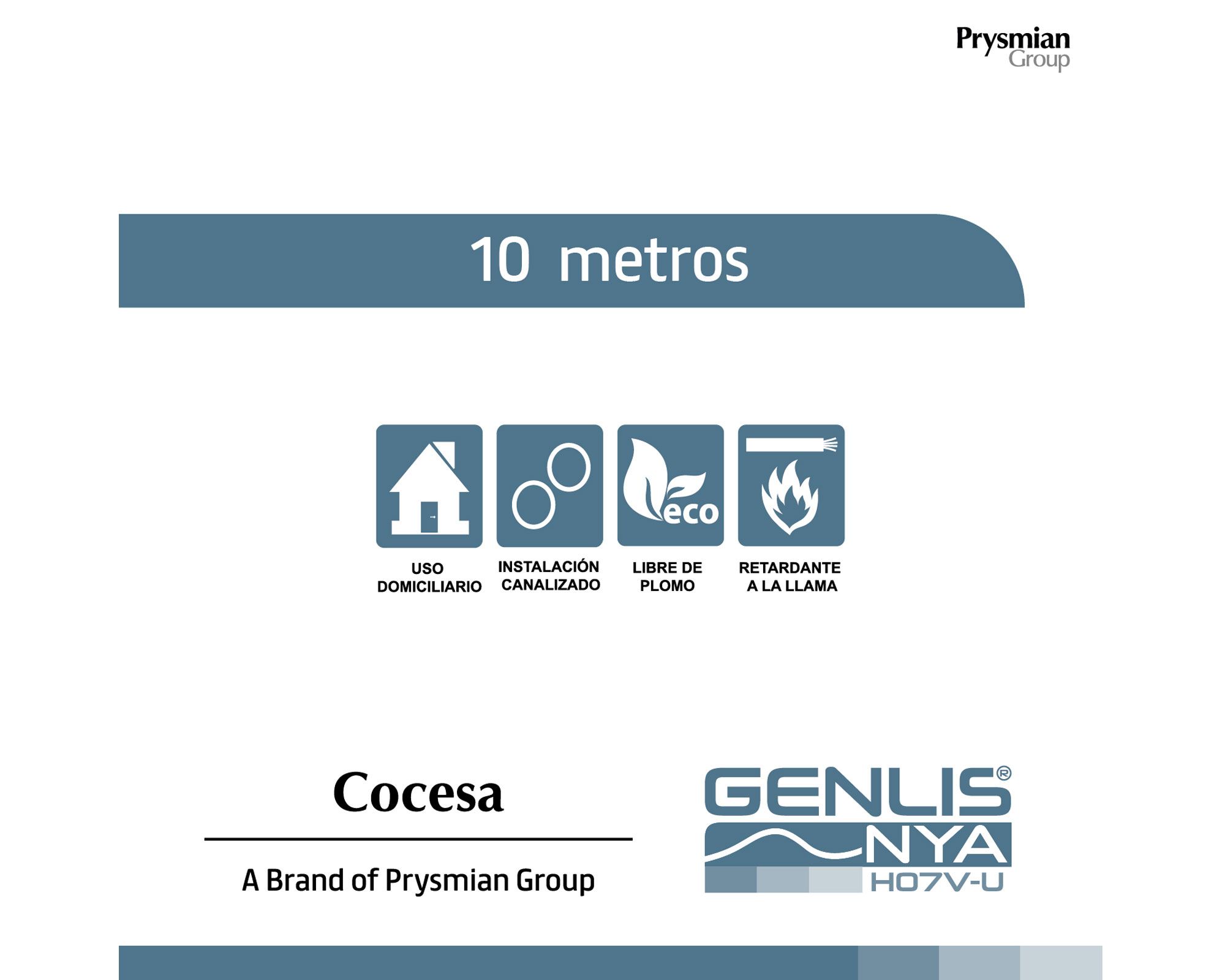 Alambre NYA 2.5mm 10m 750V Rojo Cocesa