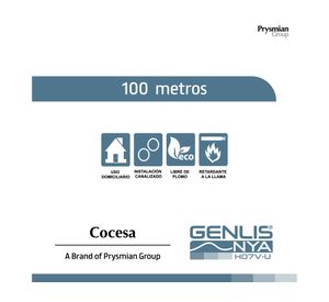 Alambre nya 2,5 mm 100 m H07V-U verde Cocesa