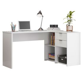 Escritorio Jean blanco 2 cajones