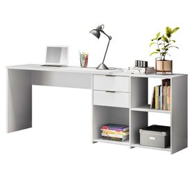 Escritorio Jean blanco 2 cajones