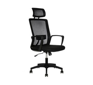 Silla de escritorio Happy cabecero negro One Sit