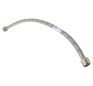 Flexible acero inocidable calefont 1/2 HI X 1/2HE 30cm Flustem