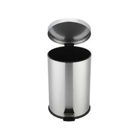 Basurero 11.2 litros pedal cromado Cotidiana.