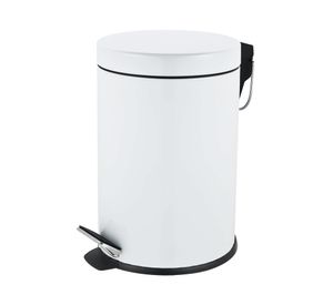 Basurero 2.8 litros pedal blanco Cotidiana.