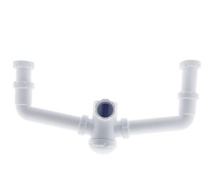 Sifon doble para 2 tazas 11/2x40 Vinilit