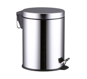 Basurero 5 litros pedal cromado Cotidiana.