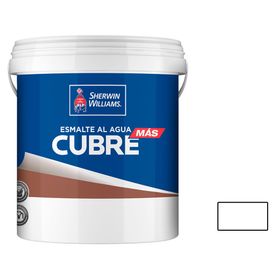 Esmalte al agua blanco satín 1 Galón